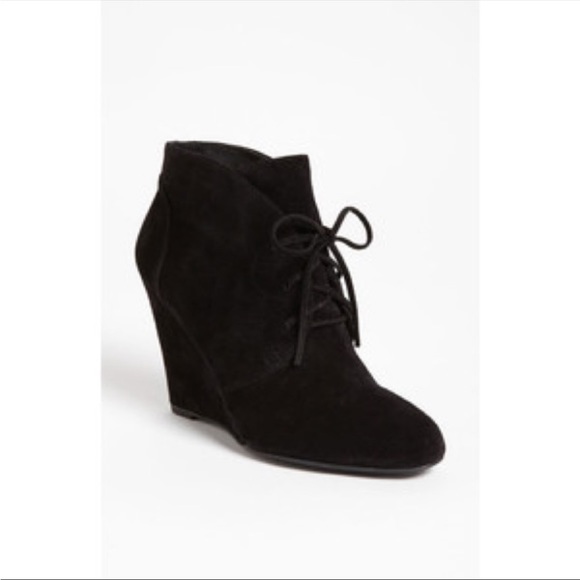 Via Spiga black suede wedge booties. Never worn - Picture 2 of 5